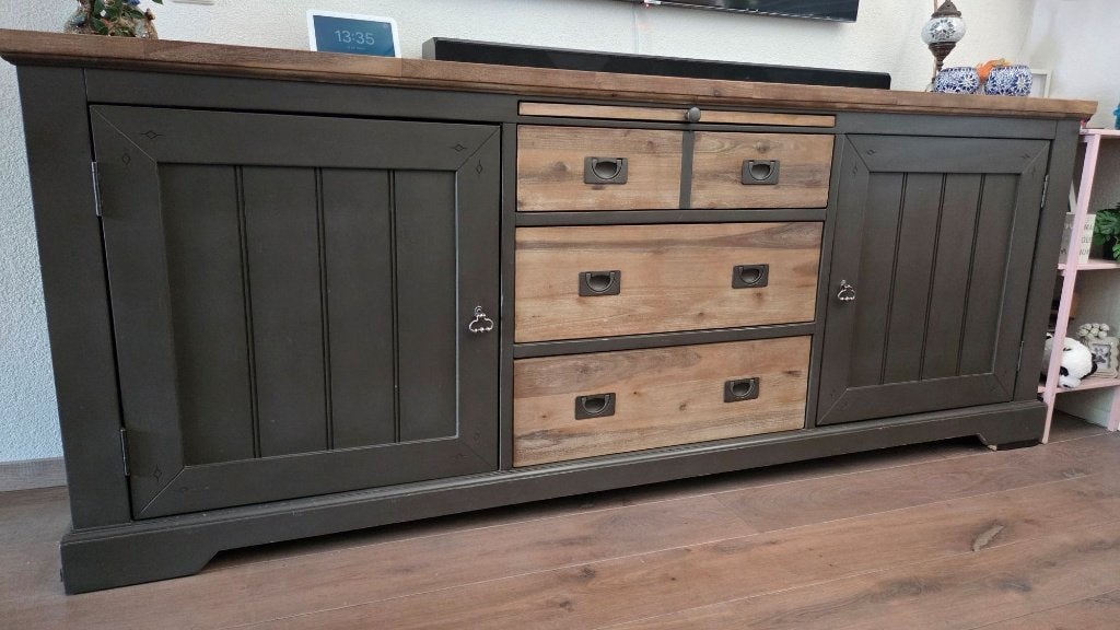 Dressoir, Huis en Inrichting, Kasten | Dressoirs, Ophalen, Gebruikt, Met deur(en), 200 cm of meer
