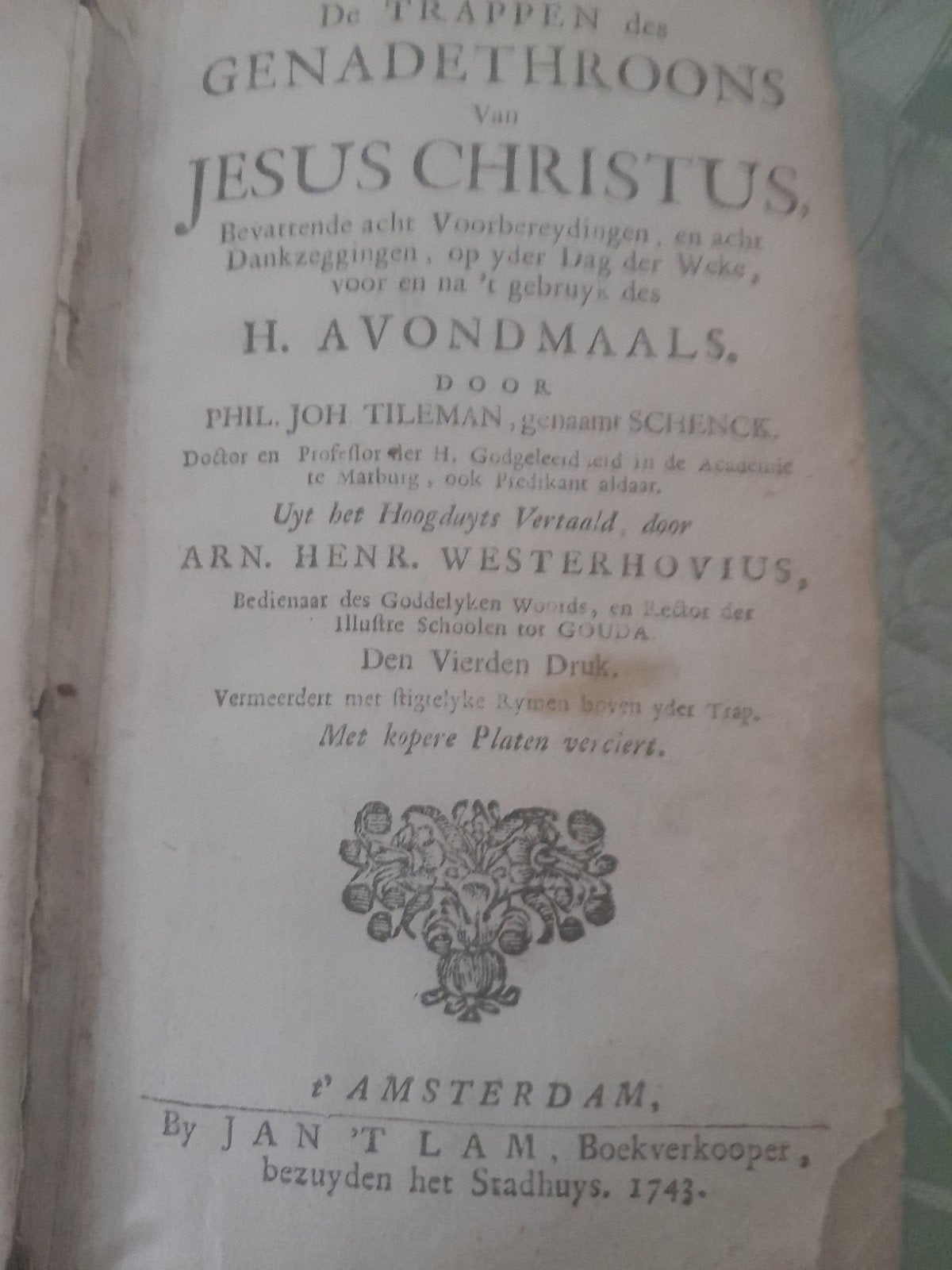 De trappen des genadethroons v Jesus Christus (P J Tileman), Ophalen of Verzenden