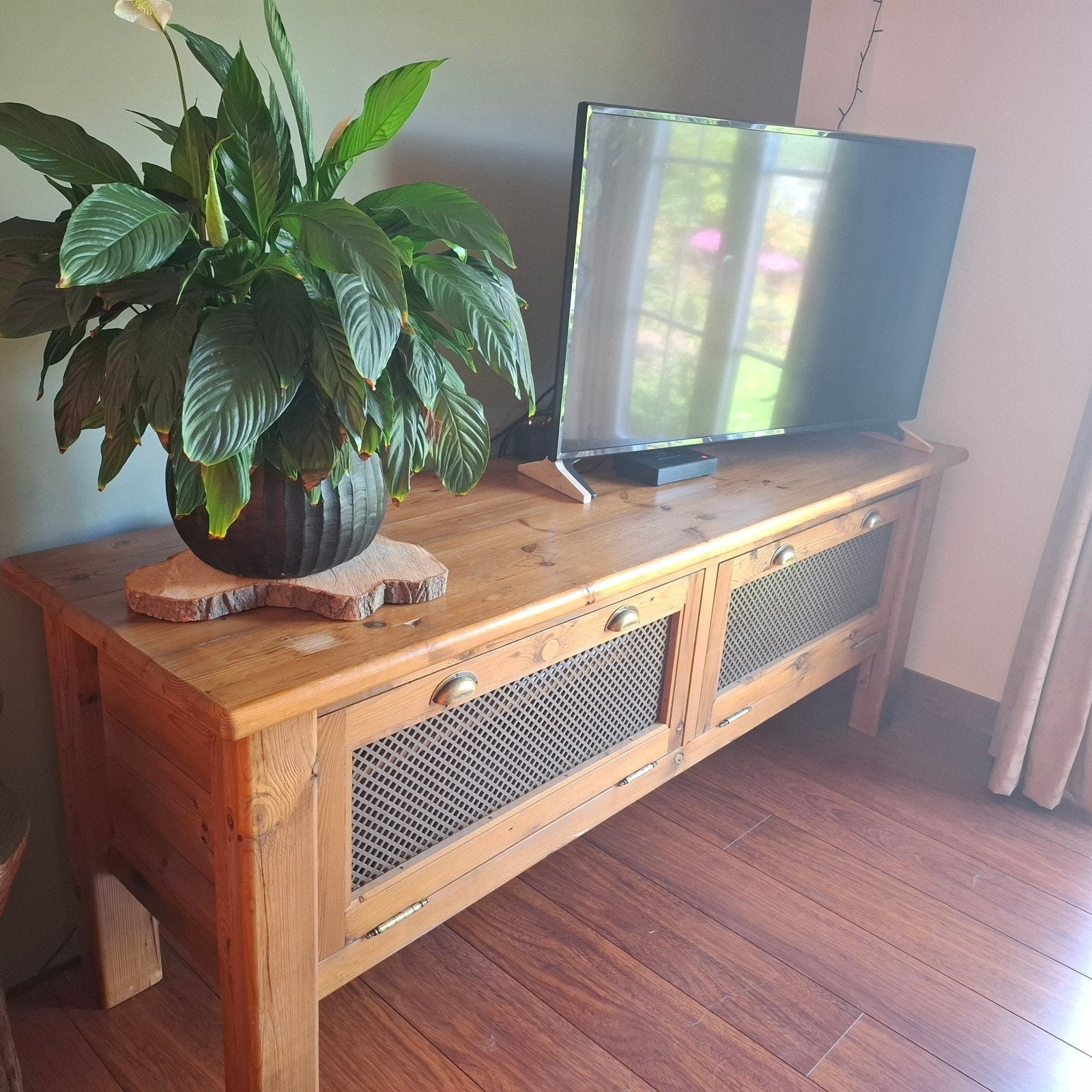 tv kast van oude trein delen., Ophalen, 200 cm of meer, Minder dan 100 cm, Industieel