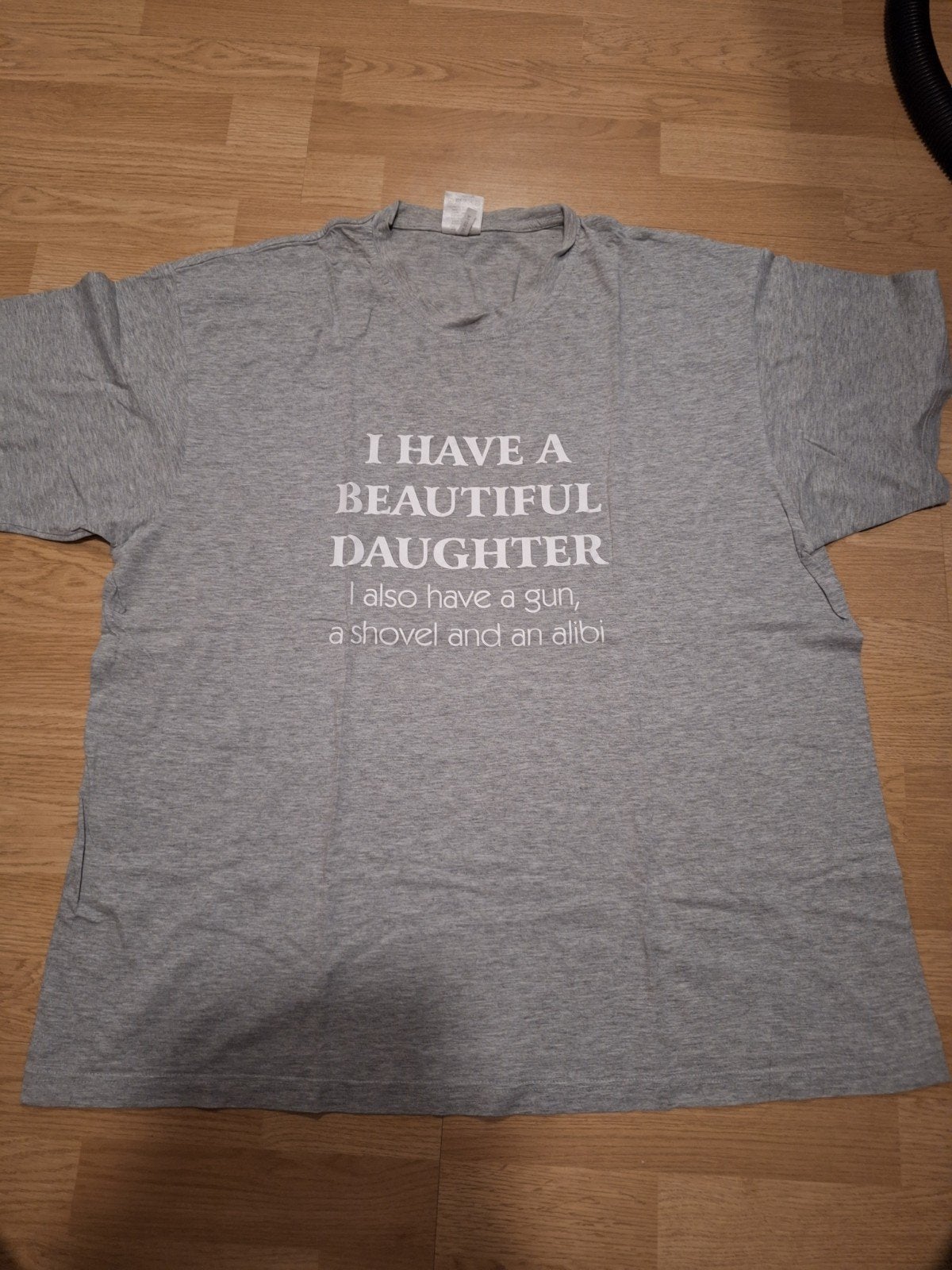 Grijs T-shirt met grappige tekst - Maat 3XL, Uneek, Maat 56/58 (XL), Ophalen of Verzenden, Zo goed als nieuw