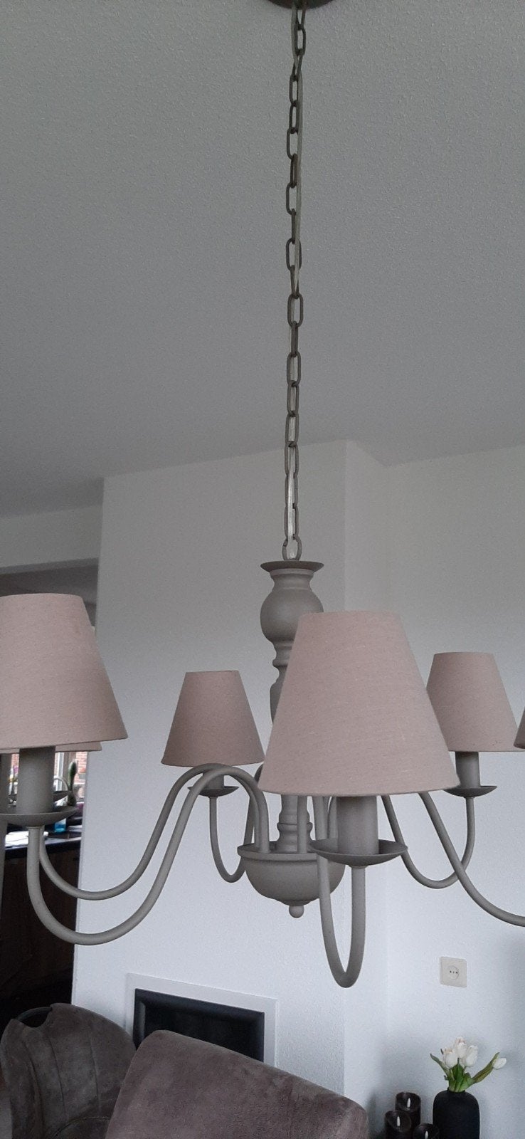 Hanglamp taupe, Ophalen