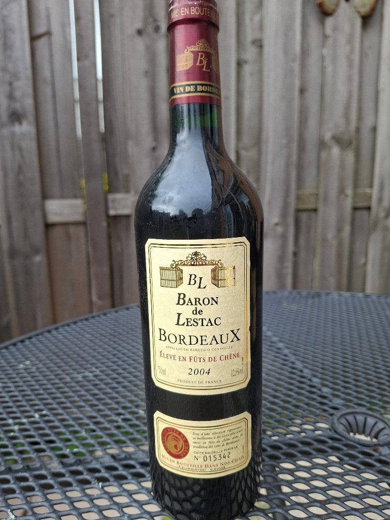 BL Baron De Lestac Bordeaux 2004, Frankrijk, Nieuw, Ophalen of Verzenden, Rode wijn