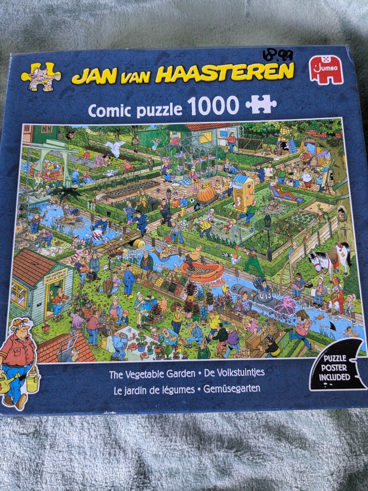 Jan van Haasteren Comic Puzzel Volkstuintjes, nieuw in doos., Ophalen, 500 t/m 1500 stukjes, Nieuw, Legpuzzel