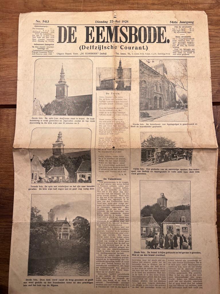 De Eemsbode 22 mei 1928, Ophalen of Verzenden, 19e eeuw, Gelezen