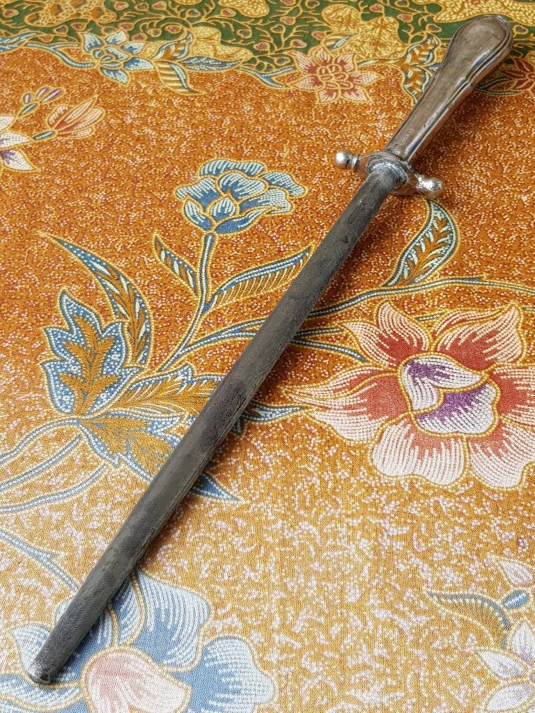 Mooie antieke Clarfeld wetstaal uit Duitsland 33,7 cm., Ophalen of Verzenden