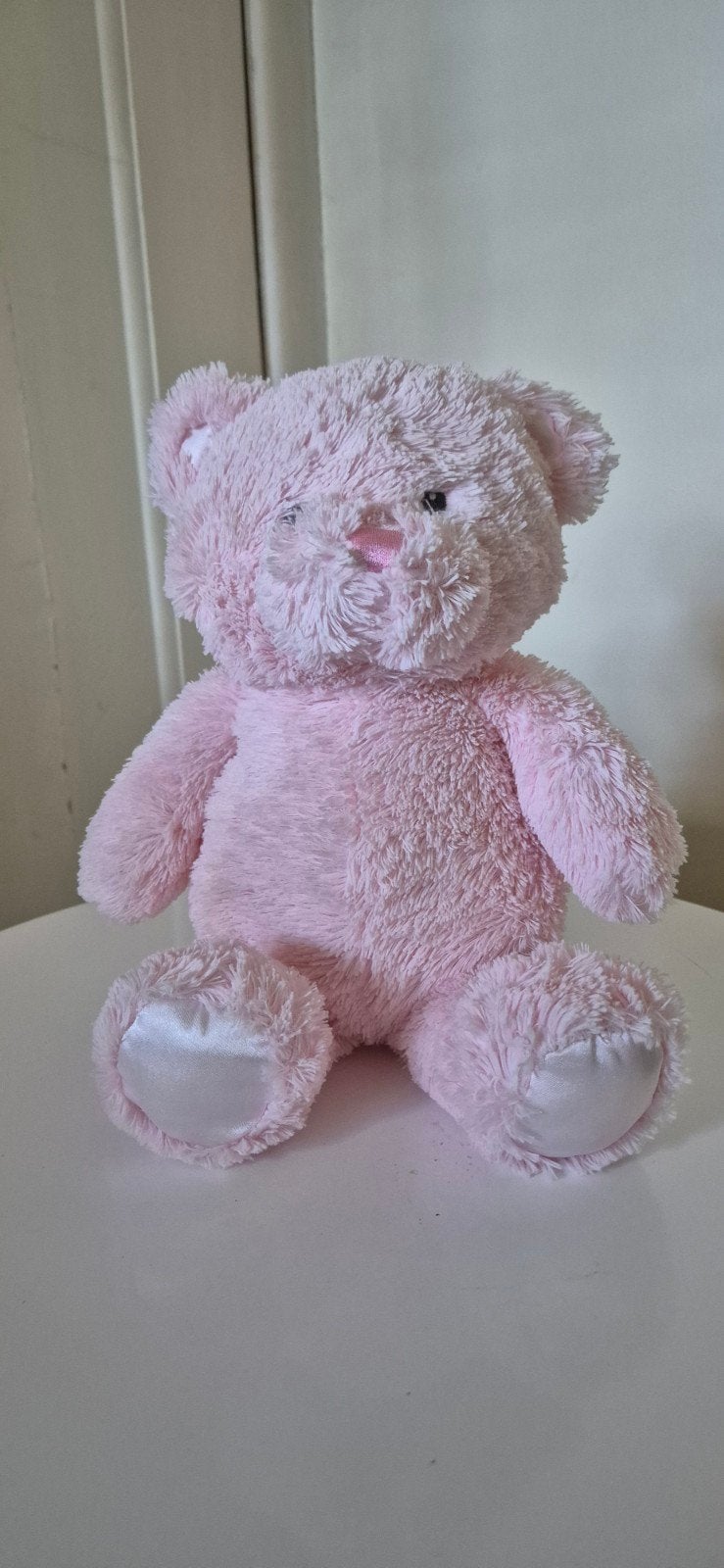 Momoko zachte rose teddybeer zgan, Ophalen of Verzenden, Zo goed als nieuw, Stoffen beer