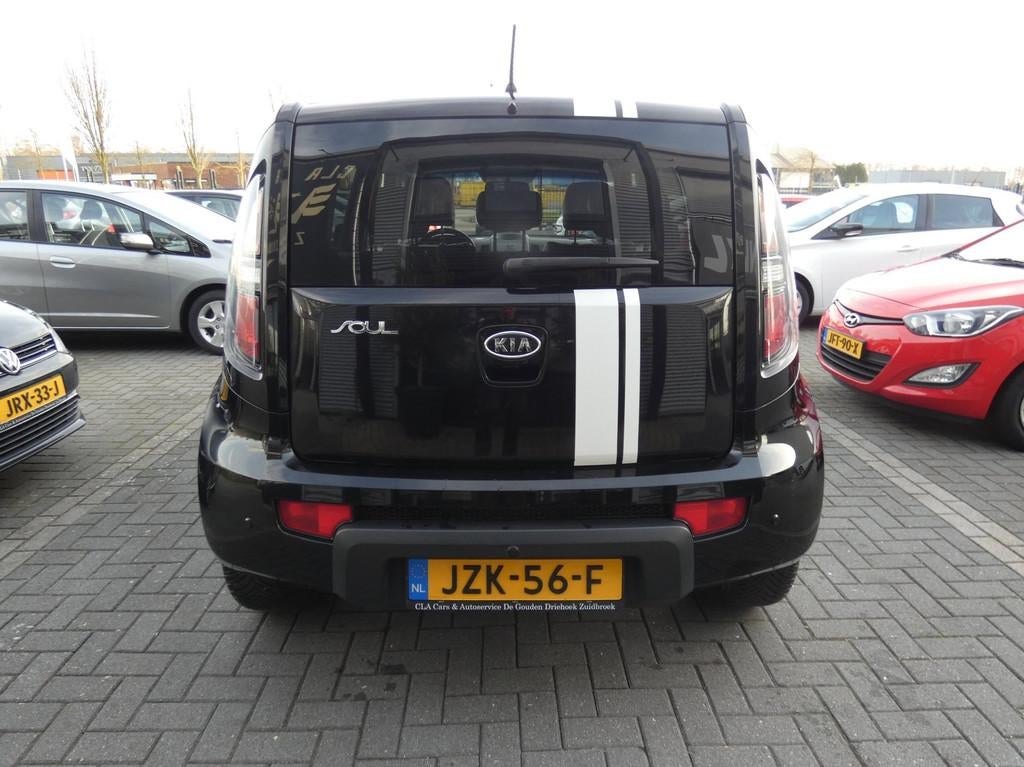 Kia SOUL 1.6 Bass, Auto's, Kia, Euro 5, 4 cilinders, Zwart, Leder