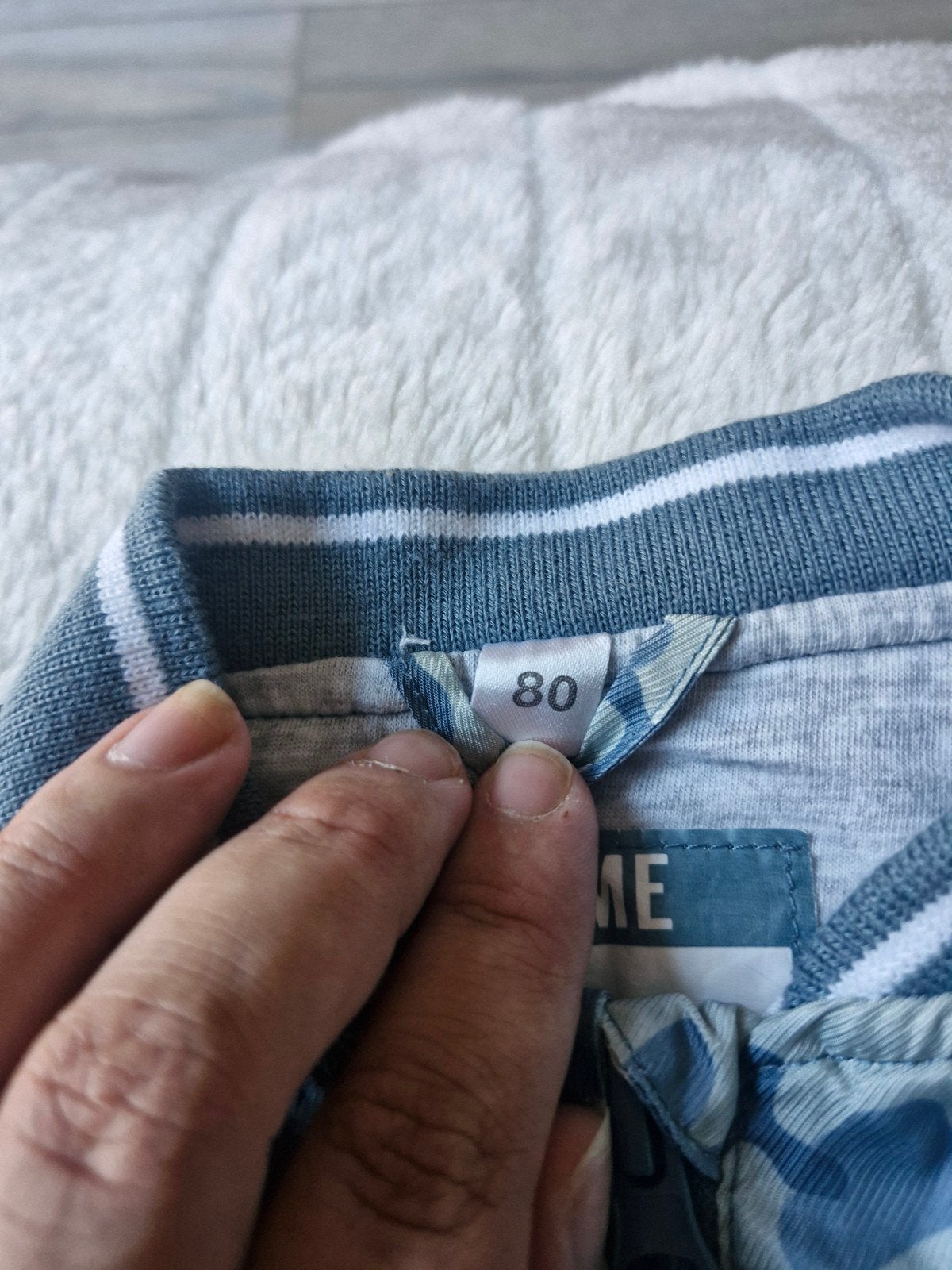 Blauw grijs leger zomerjas maat 80, Zeeman, Onbekend, Ophalen of Verzenden, Zo goed als nieuw