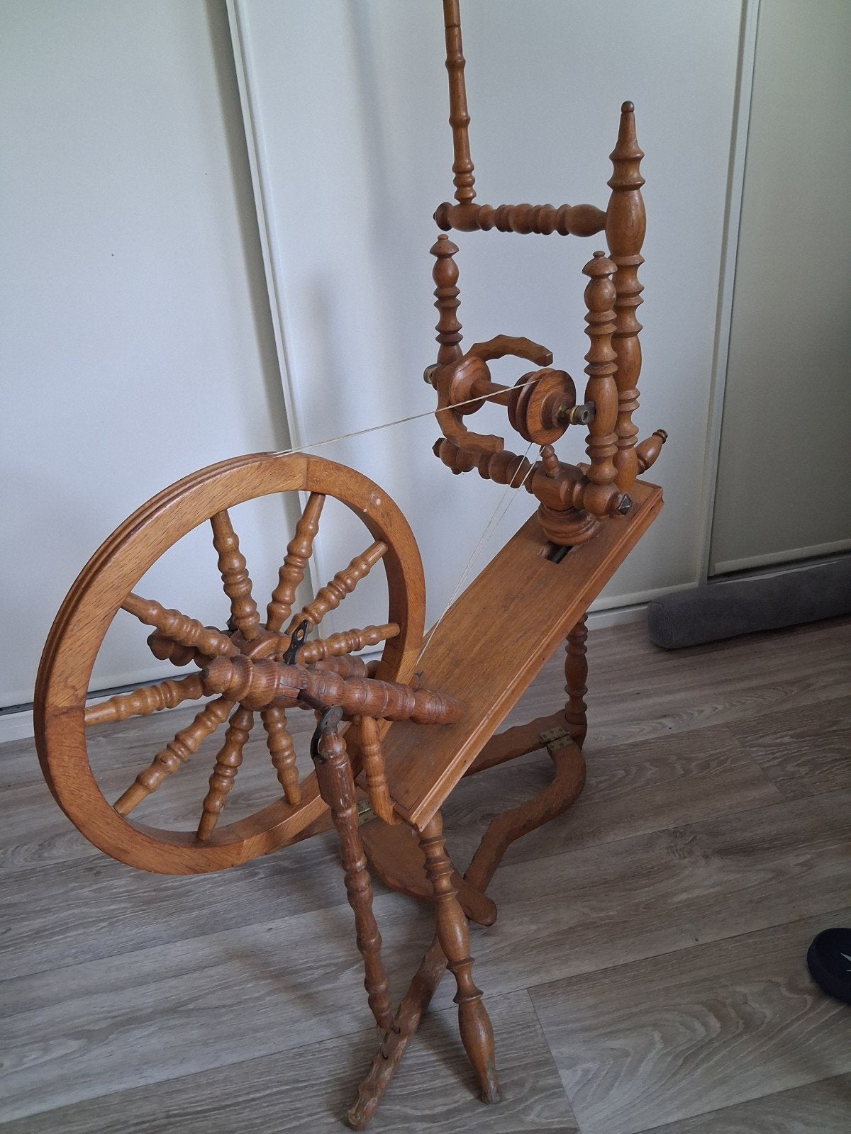 spinnewiel, Hobby en Vrije tijd, Spinnewielen en Spinnen, Ophalen, Gebruikt, Spinnewiel