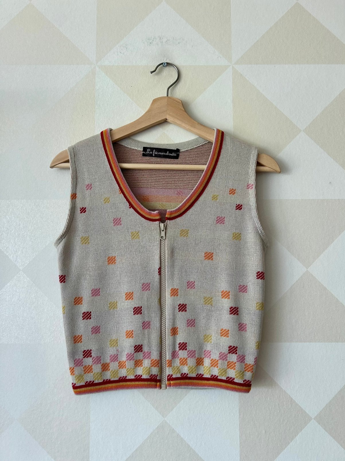 La fee Maraboutée spencer beige jaren 70 S/36 zgan, Kleding | Dames, Beige, Ophalen of Verzenden, Zo goed als nieuw, La fee maraboutee
