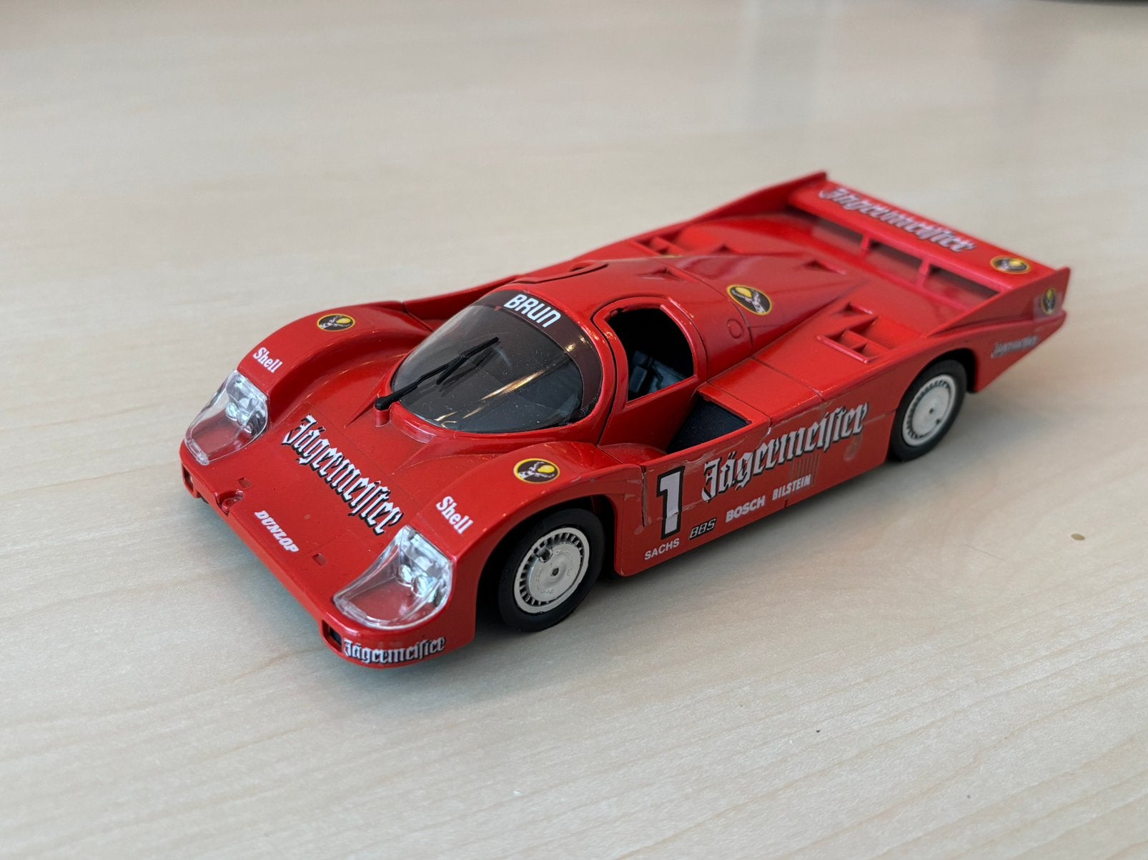 Modelauto Porsche 956, schaal 1:27, merk Polistil, Ophalen of Verzenden, Zo goed als nieuw, Auto