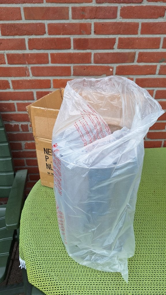 RVS cilinder kolen barbecue, nieuw in doos, nooit gebruikt, Ophalen of Verzenden, Nieuw, Overige merken