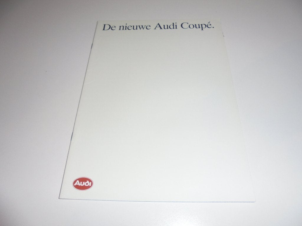brochure Audi Coupé  1989, Ophalen of Verzenden, Nieuw, Audi