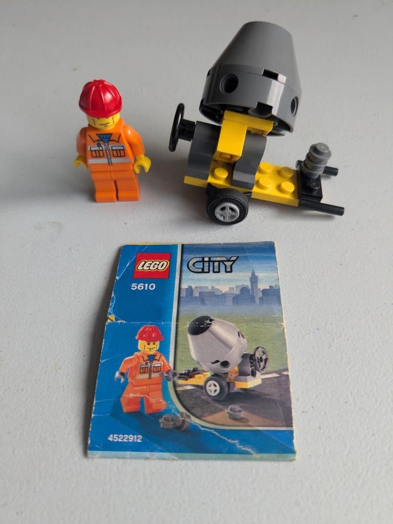 Lego City 5610 Cementmixer met minifiguur, Compleet, Lego, Ophalen of Verzenden, Complete set