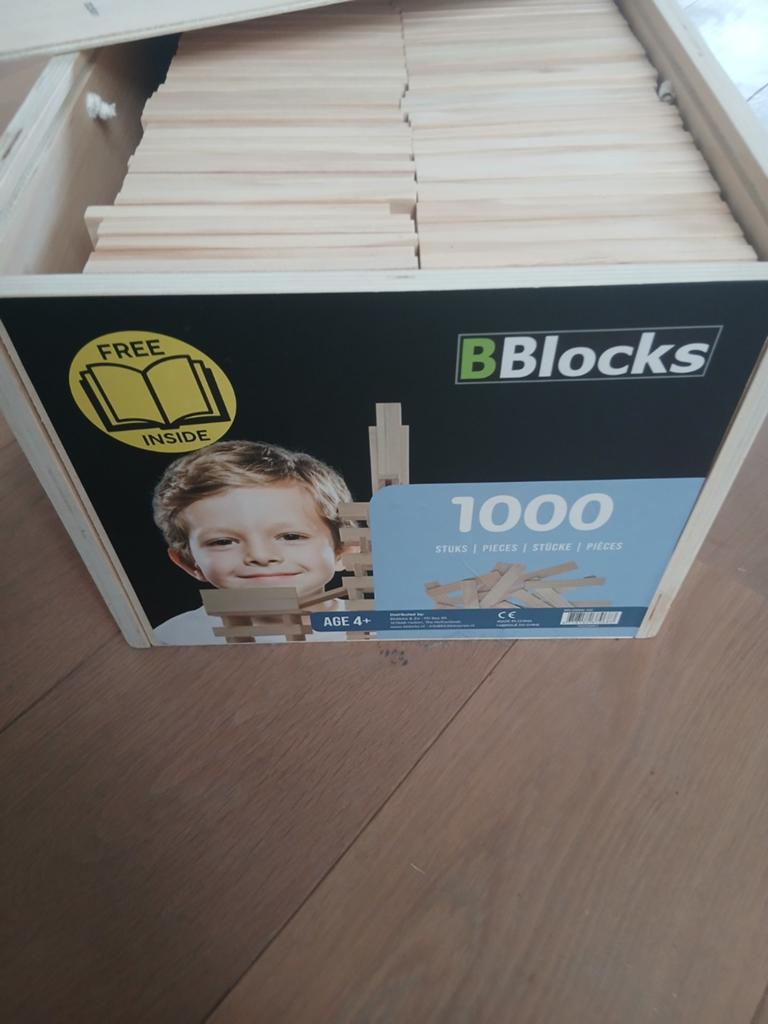 Bblocks 1000 stuks (Kapla alternatief), Ophalen, Zo goed als nieuw, Overige merken