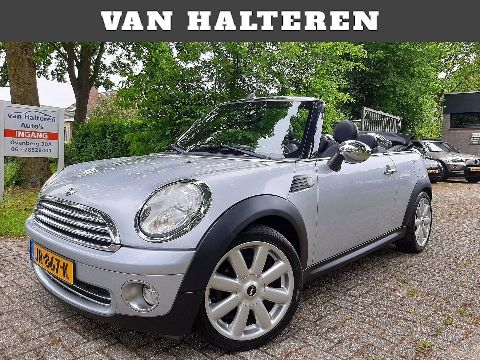 Mini Mini Cabrio 1.6 Cooper Airco/Clima Leder Xenon 17 Inch, Gebruikt, Zwart, 4 cilinders, Cabriolet