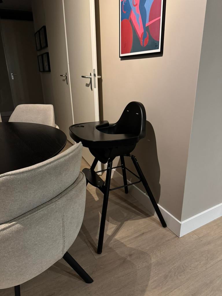 Childhome Evolu 2 Kinderstoel (Zwart), Kinderen en Baby's, Kinderstoelen, Zo goed als nieuw, Meegroeistoel, Ophalen