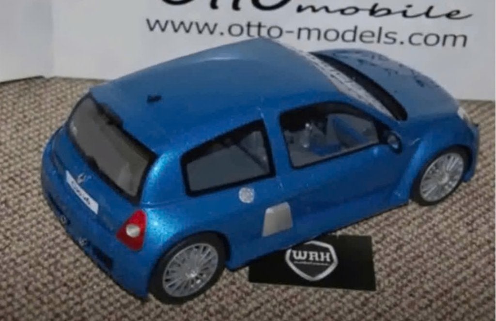 1:12 RENAULT CLIO 2 PHASE 2 V6 blue G067 Otto mobile WRH, Verzenden, Zo goed als nieuw, 1:9 t/m 1:12, Auto