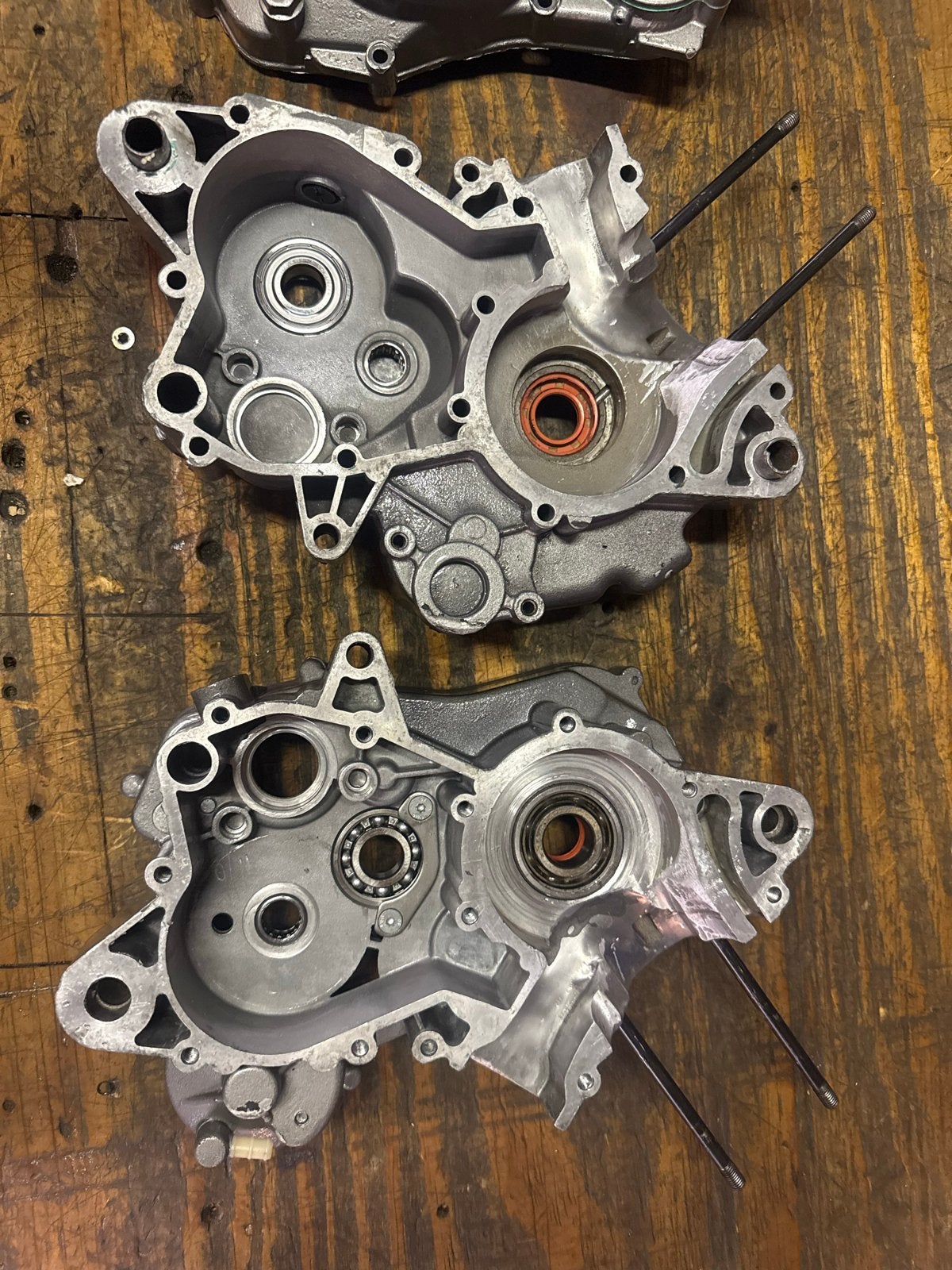 Derbi carter set - Gefreesd voor 45mm lange slag krukas, Gebruikt, Derbi, Blok, Derbi