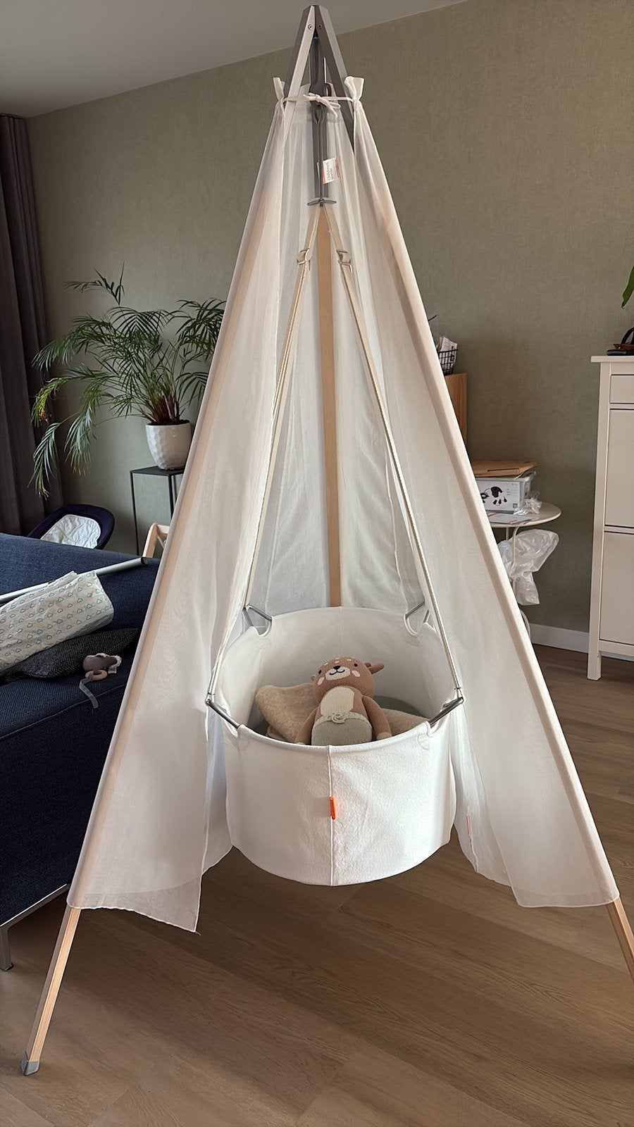Leander hangwieg - Deens design, Ophalen, Gebruikt, Wieg