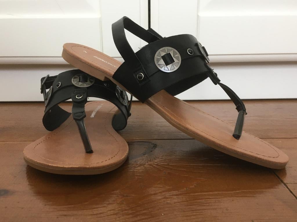 Dorothy Perkins nieuwe zwarte sandalen sandaletten, maat 41, Zwart, Nieuw, Dorothy Perkins, Sandalen of Muiltjes