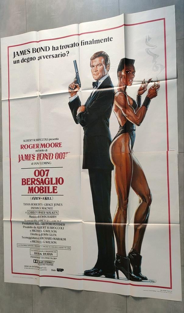 James Bond A View To A Kill Filmposter 140x200 centimeter, Ophalen of Verzenden, Poster