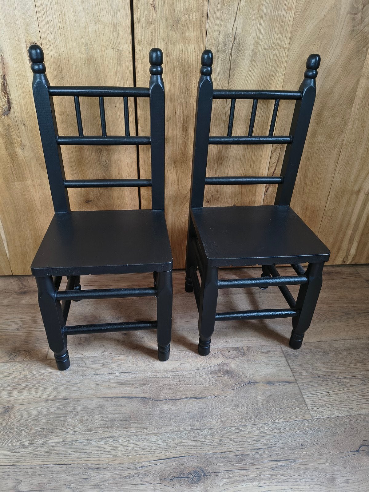 Set van 2 leuke zwarte kinderstoelen, Kinderen en Baby's, Ophalen, Gebruikt, Overige typen