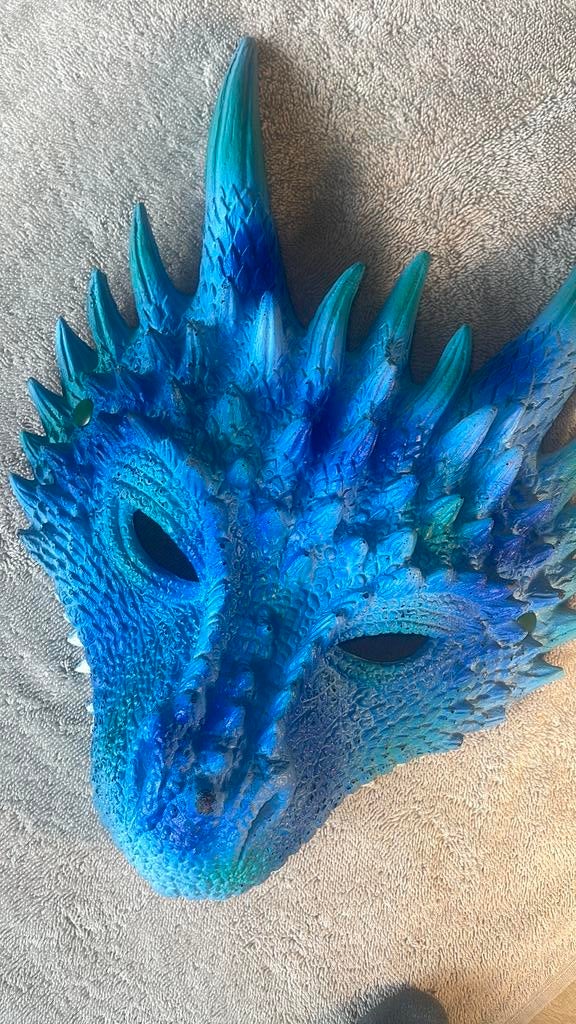 Blauwe draken masker als je groene krijgt is de blauwe -50%, Ophalen, Zo goed als nieuw