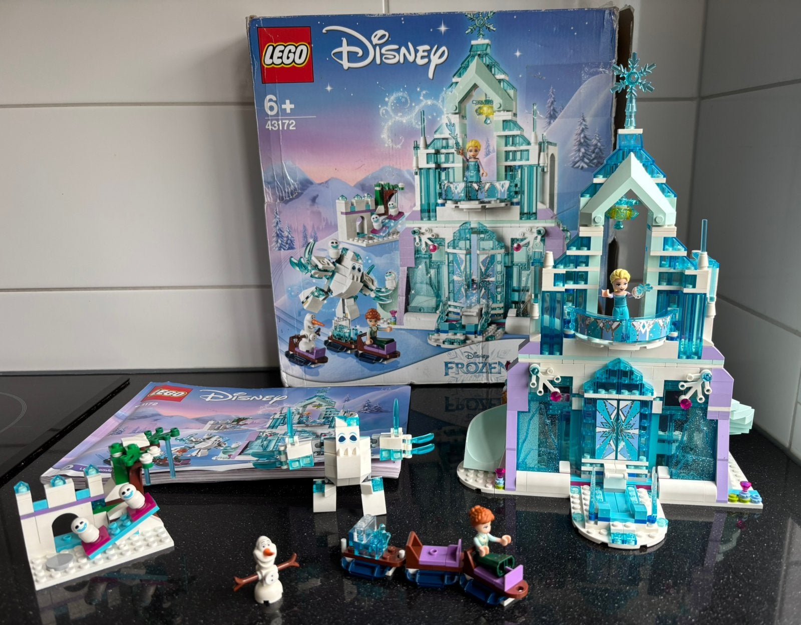 LEGO Disney 43172 Elsa’s Magische Ijspaleis, Ophalen of Verzenden, Zo goed als nieuw