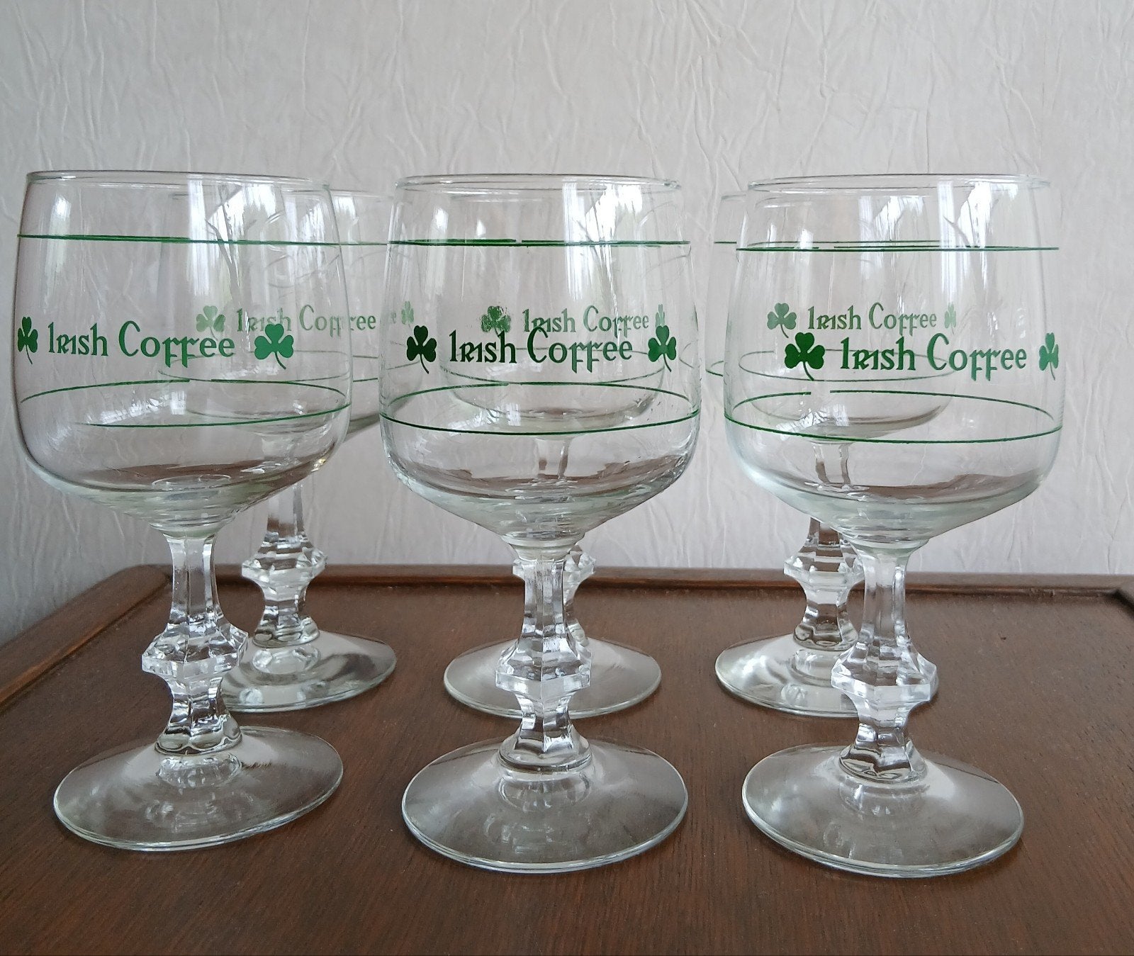 Irish Coffee Glazen 6 Stuks Vintage, Verzamelen, Glas en Borrelglaasjes, Zo goed als nieuw, Overige typen, Ophalen of Verzenden