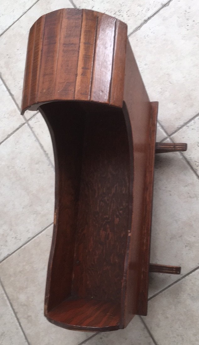 Vintage houten poppenbed, Ophalen of Verzenden, Gebruikt