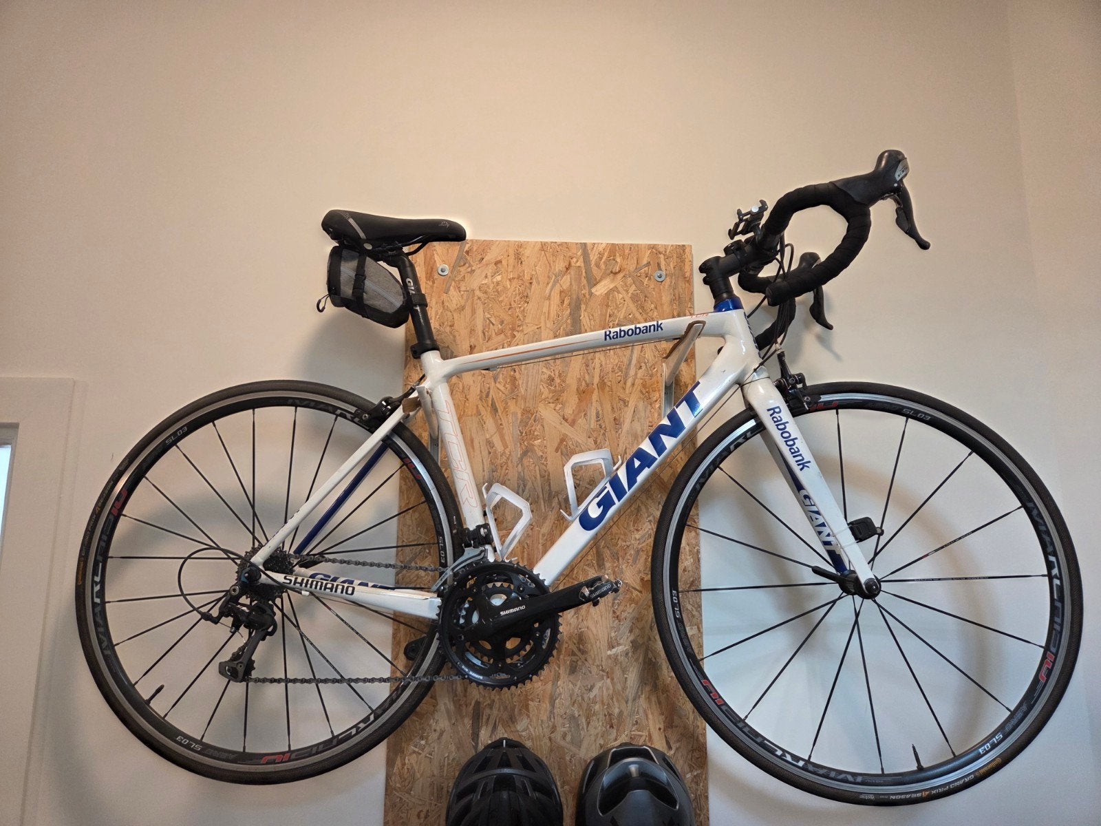 Giant Rabobank TCR damesracefiets, Fietsen en Brommers, Fietsen | Racefietsen, Ophalen, Gebruikt, Velgrem, Aluminium