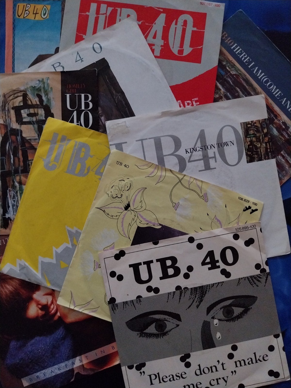 10 SINGLES - UB40, Ophalen of Verzenden, Gebruikt, 7 inch, Pop