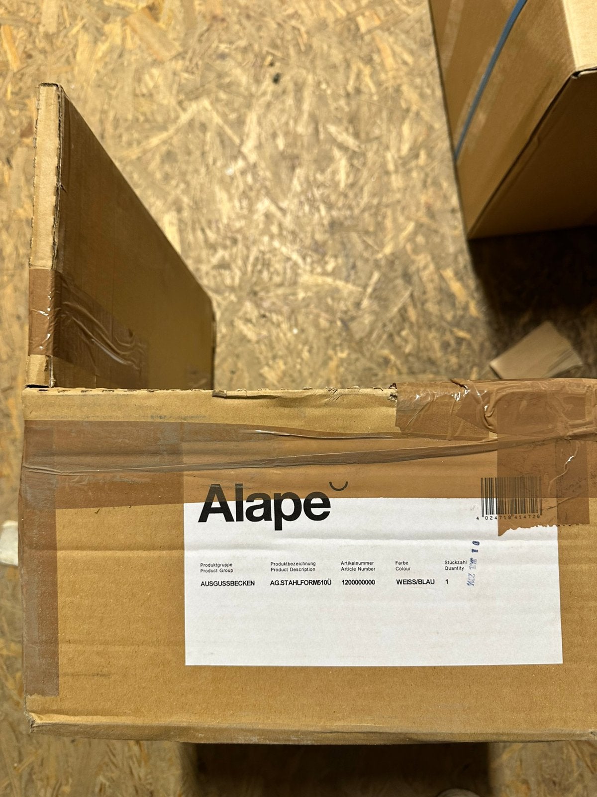 2x nieuwe Alape uitstortgootsteen 51cm staal – 1200000000, Ophalen, Nieuw, Wastafel