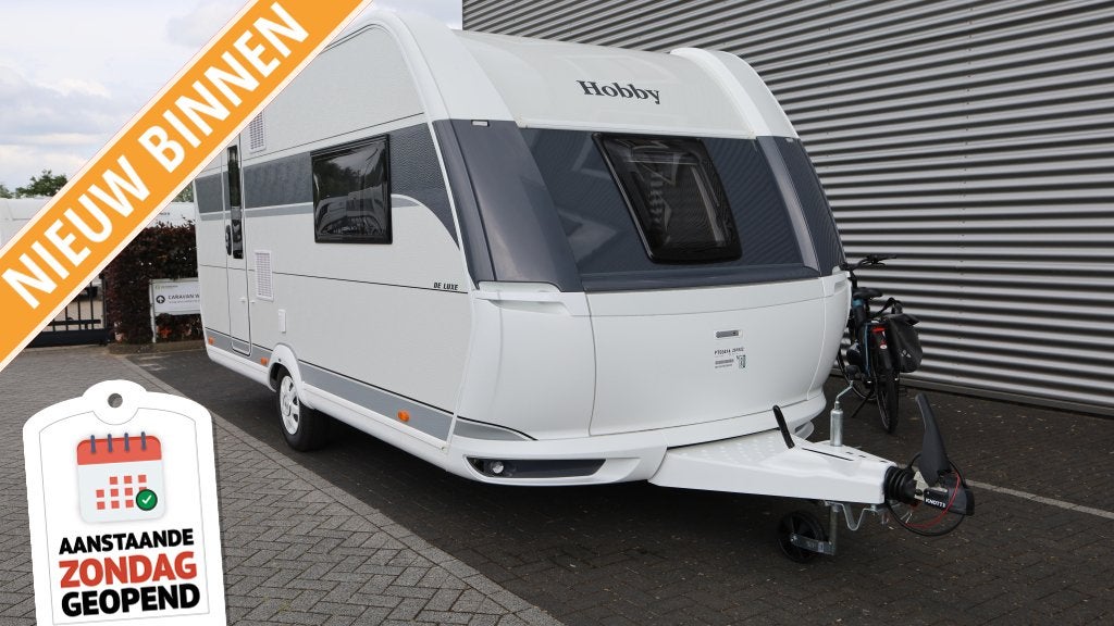 Hobby De Luxe 460 SFF 1500 kg as, Caravans en Kamperen, Hobby, Bedrijf, Treinzit, Tot en met 3