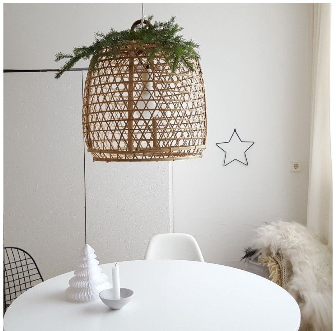 Bali Bamboe Hanglamp - Handgemaakt en Natuurlijk, Ophalen of Verzenden, Nieuw