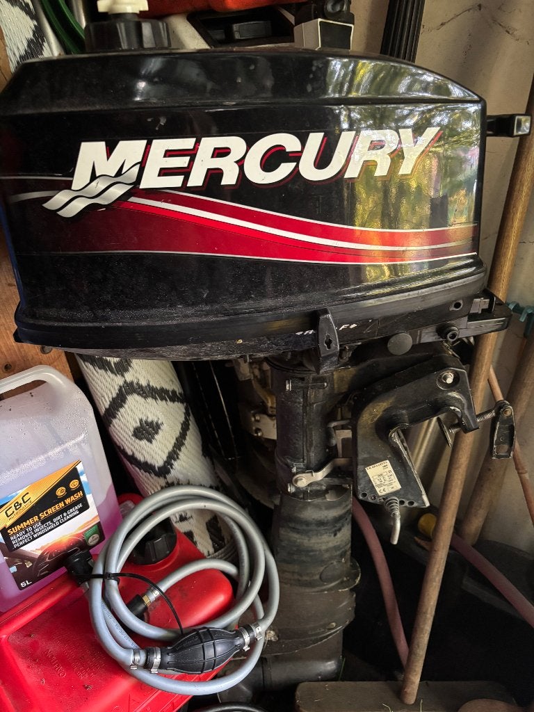 Mercury 5 pk bbm samen met Johnson 5 pk 2 cilinder  €275,-, Ophalen, Gebruikt, 5 tot 10 pk, Buitenboordmotor