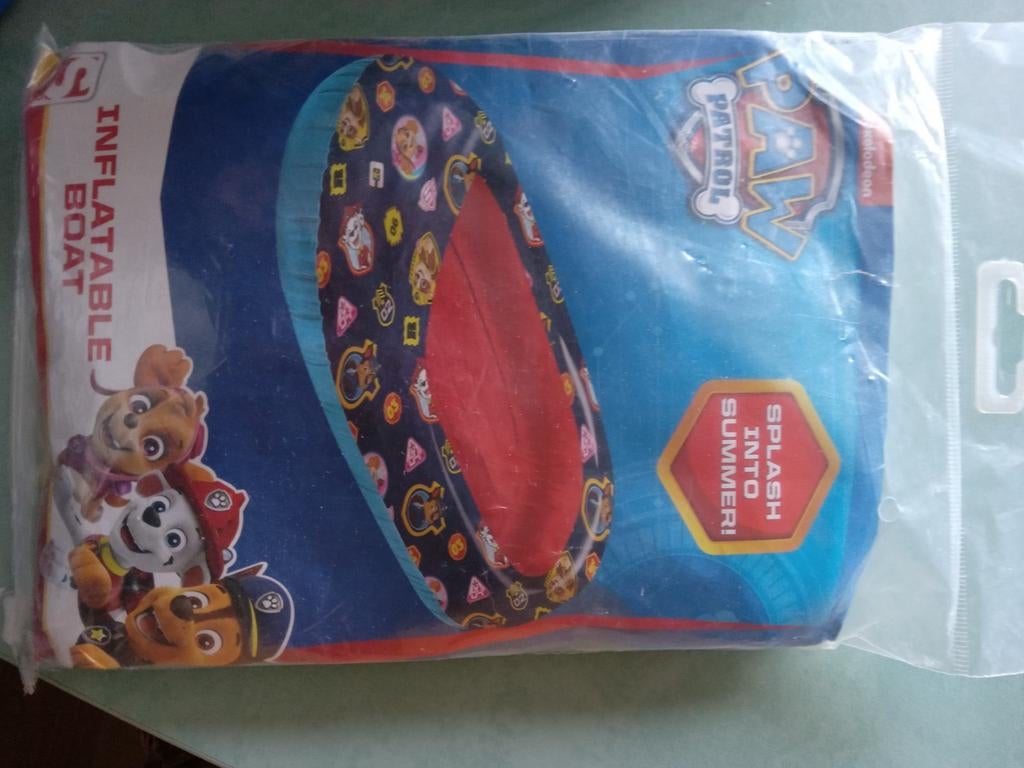 Opblaasbootje van paw patrol nieuw, Ophalen, Nieuw