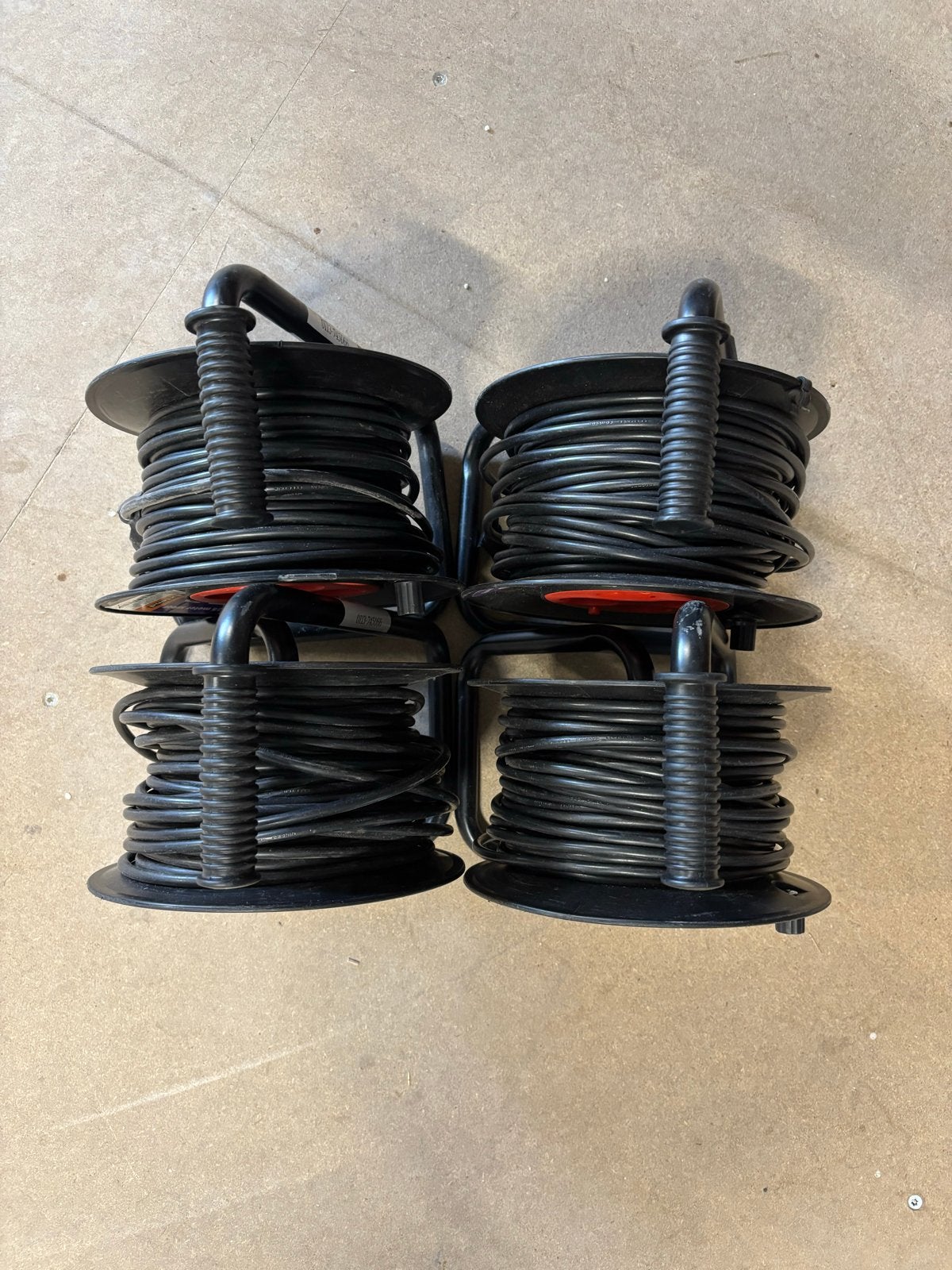 Haspel 25 meter snoer - 4 stuks, Ophalen, Gebruikt, Overige merken, Kabelhaspel