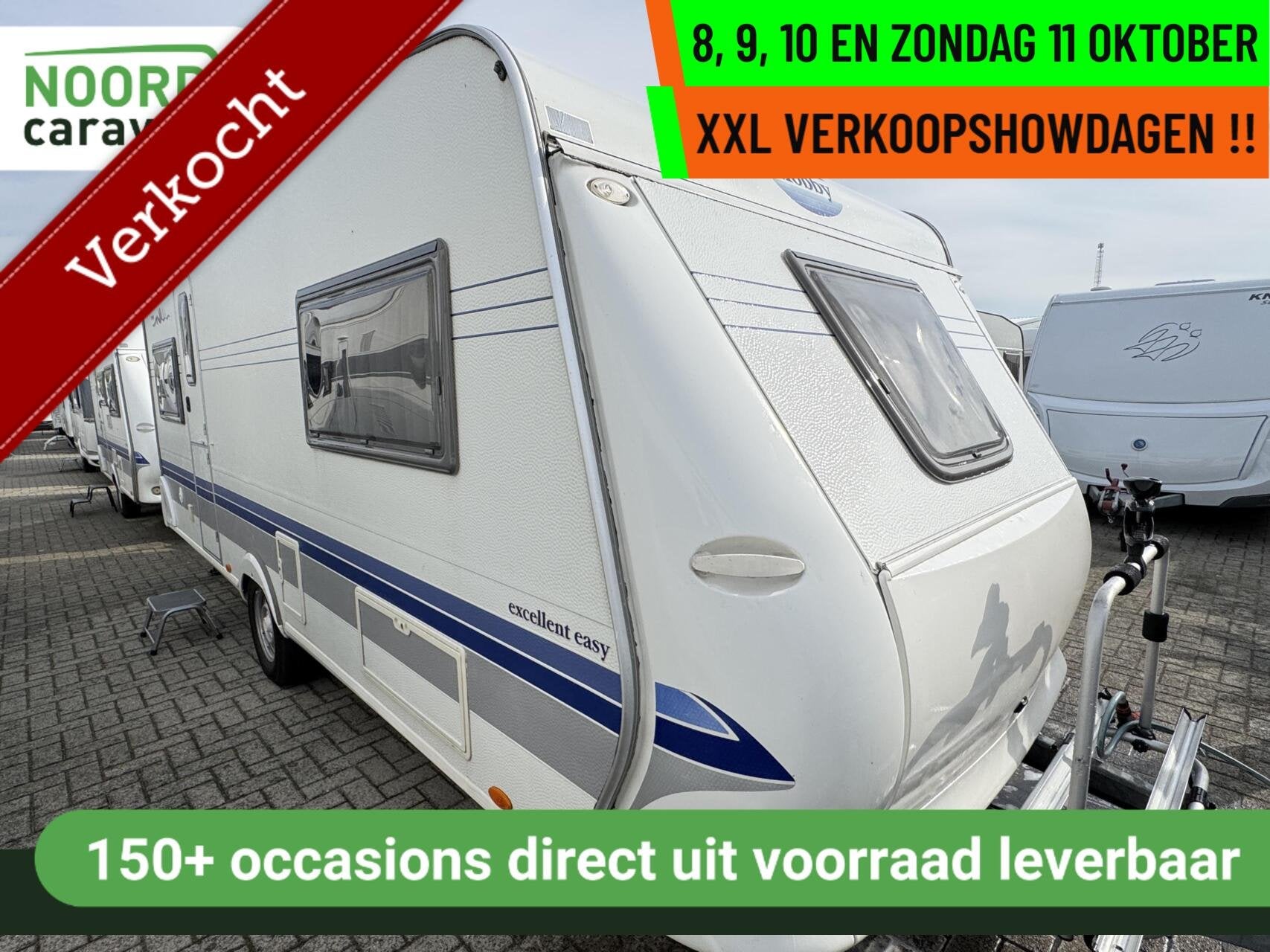 Hobby 540 UL EXCELLENT, ENKELE BEDDEN, RONDZIT, AIRCO,LUIFEL, Rondzit, Hobby, 7 tot 8 meter, Bedrijf