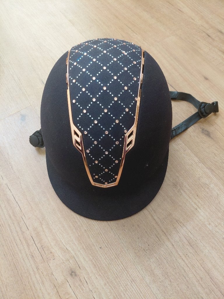 Paardrij cap, zeer mooi in goede staat maat 51-55, Dieren en Toebehoren, Gebruikt, Dressuur, Overige merken, Ophalen of Verzenden