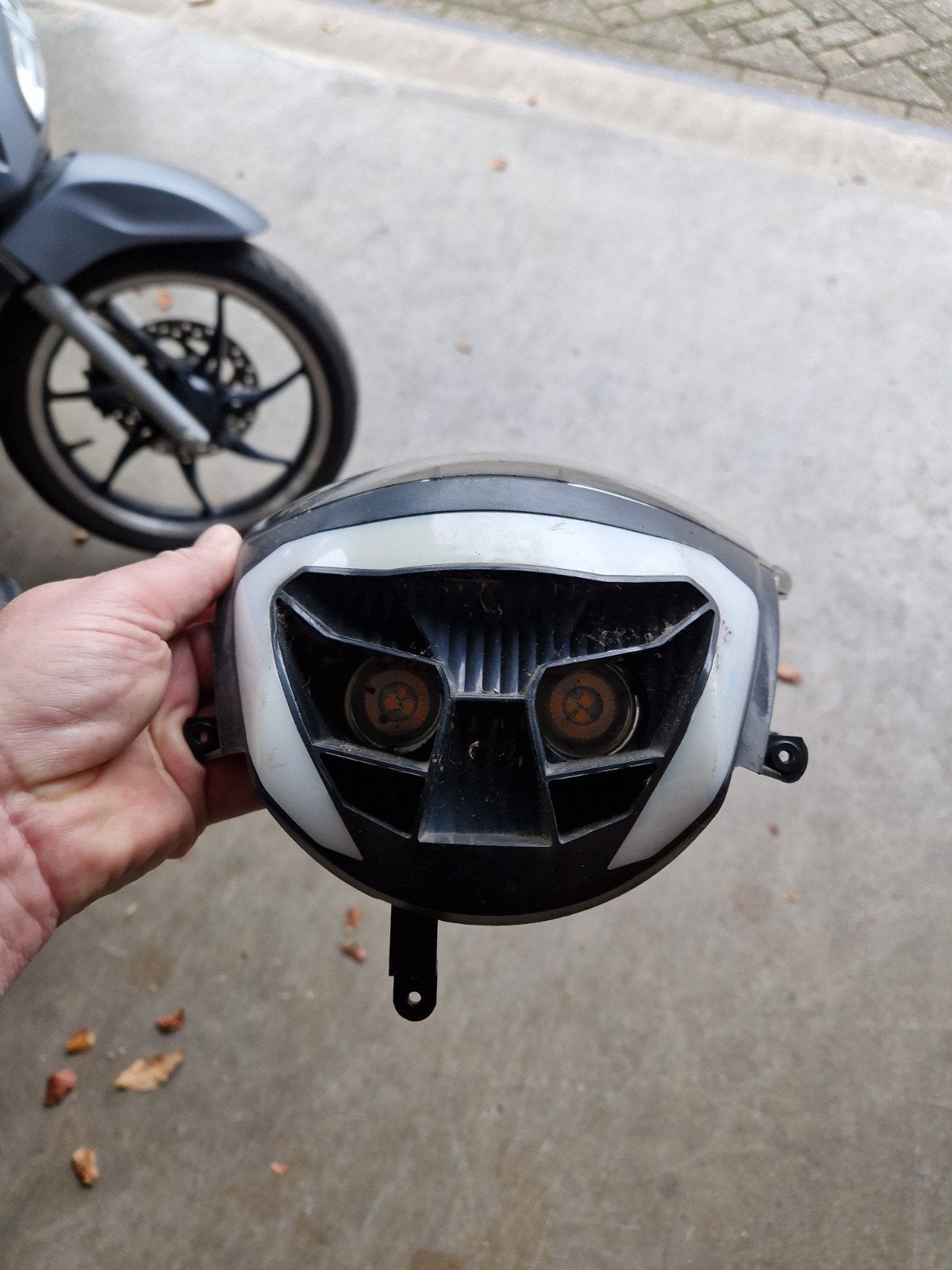 zip booskijker koplamp, Ophalen, Gebruikt, Koplamp, Piaggio