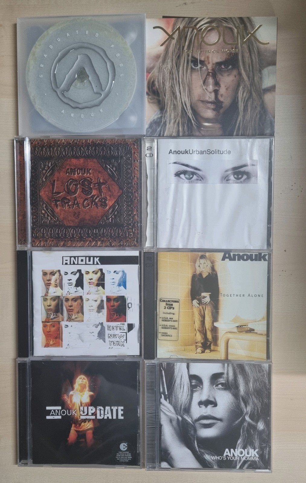 8 Anouk CD's - Diverse albums, Ophalen of Verzenden, Gebruikt, Pop, Album