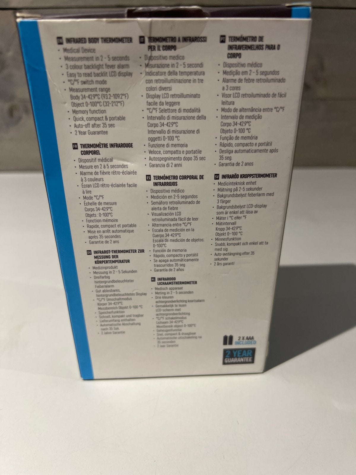 HoMedics Infrarood Lichaamsthermometer - Nieuw in doos, N, N, Nieuw, Ophalen of Verzenden