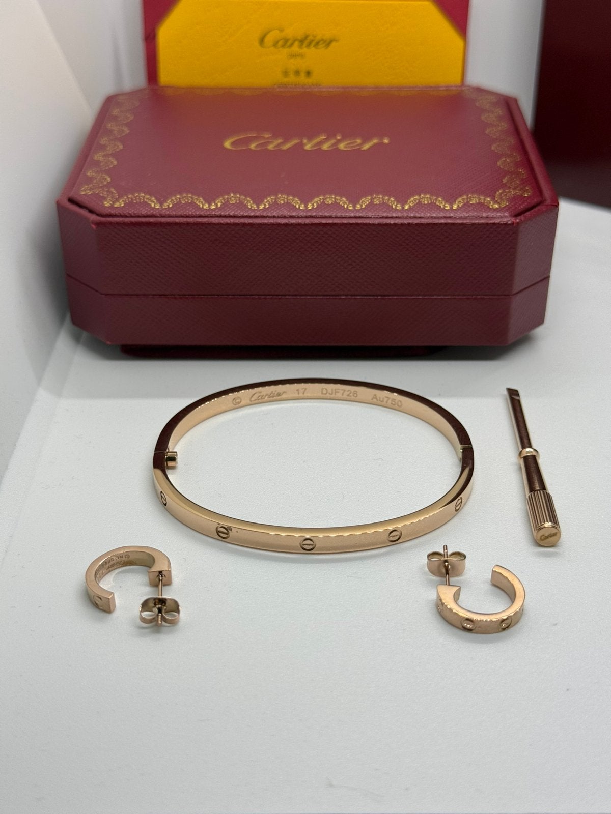 CARTIER LOVE SET ROSEGOUD SMALL MODEL, Ophalen of Verzenden, Zo goed als nieuw, Overige kleuren, Overige merken