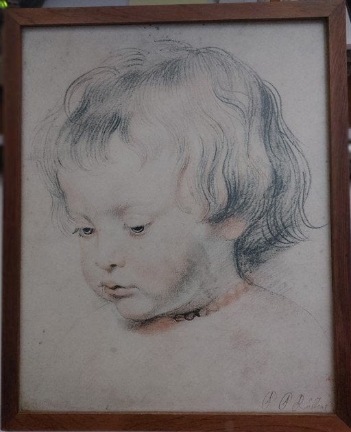 afbeelding van een kinderkopje, Ophalen of Verzenden, Tekening