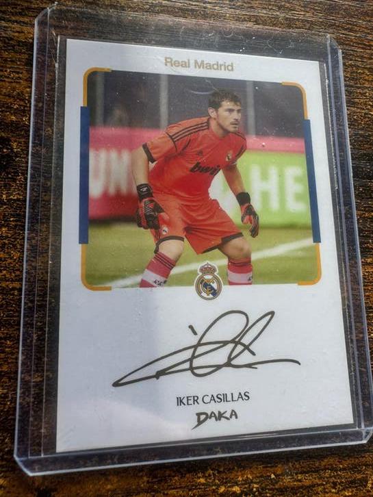 Iker Casillas Real Madrid Spelerskaart - Instant Cheki, Ophalen of Verzenden, Zo goed als nieuw, Buitenlandse clubs, Spelerskaart