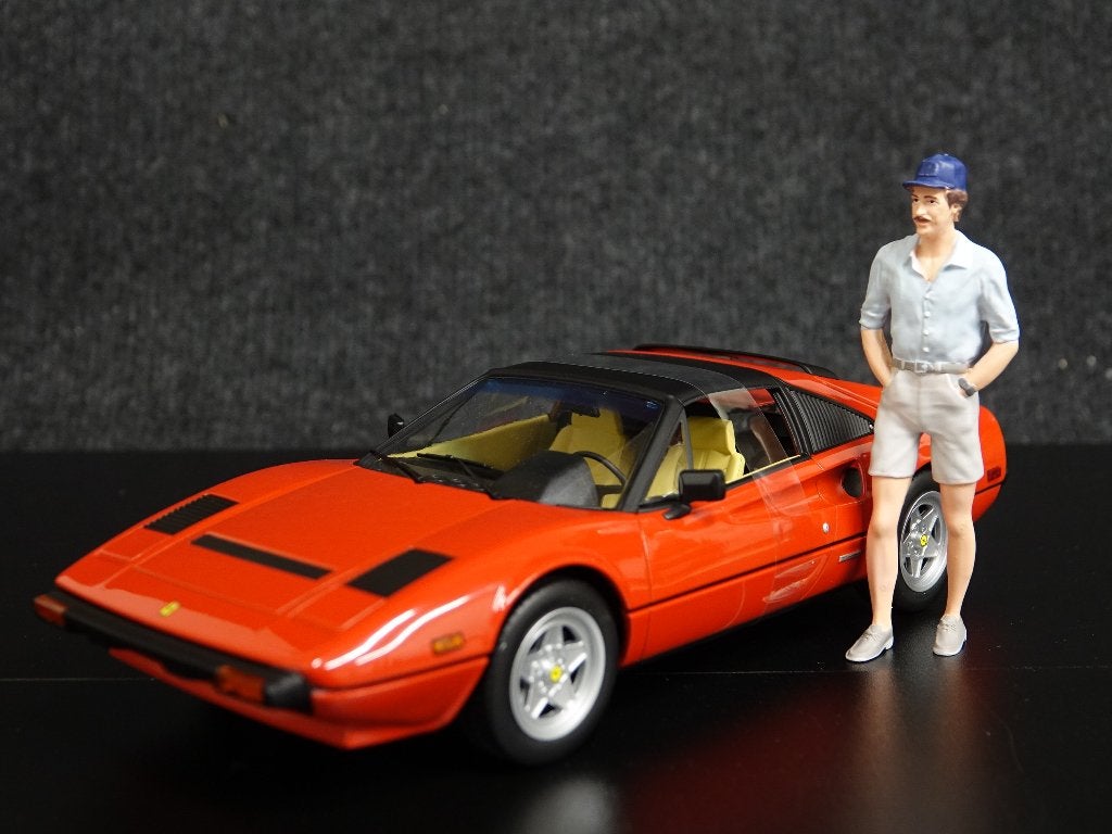 KK-Scale 1:18 Volkswagen bus + Ferrari + figuren Magnum PI, Overige merken, Auto, Nieuw, Ophalen of Verzenden