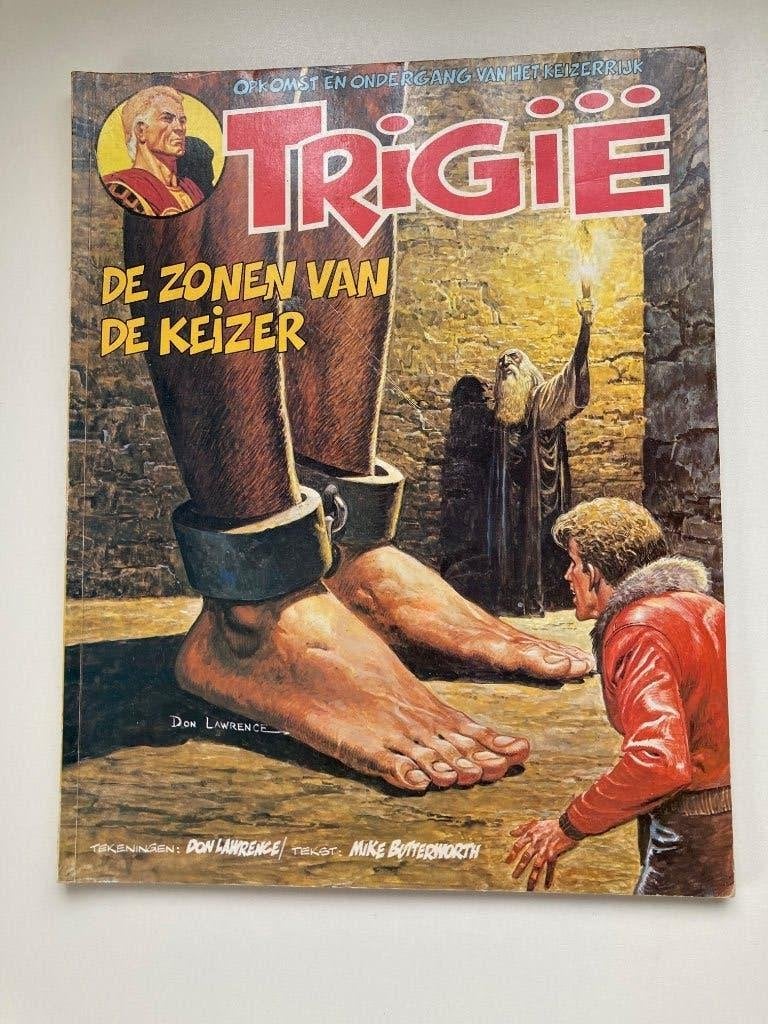 Trigië De zonen van de keizer	Don Lawrence, Eén stripboek, Ophalen of Verzenden, Don Lawrence