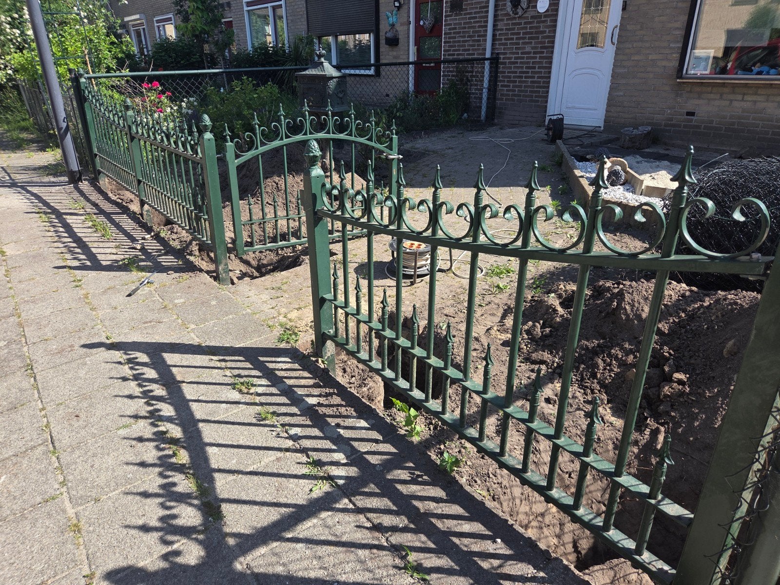 zeer mooi sierhek met poortje, Tuin en Terras, Tuinhekken en Hekwerk, Ophalen, IJzer, Sierhekwerk